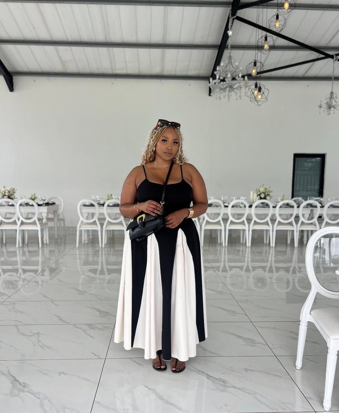 Sisonke on site at a venue before guests arrive